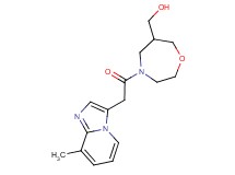 {4-[(8-methylimidazo[1,2-a]pyridin-3-yl)acetyl]-1,4-oxazepan-6-yl}methanol