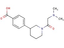 4-[1-(N,N-dimethylglycyl)piperidin-3-yl]benzoic acid