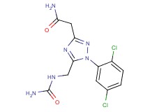 2-[5-{[(aminocarbonyl)amino]methyl}-1-(2,5-dichlorophenyl)-1H-1,2,4-triazol-3-yl]acetamide