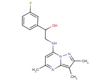 1-(3-fluorophenyl)-2-[(2,3,5-trimethylpyrazolo[1,5-a]pyrimidin-7-yl)amino]ethanol