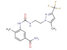 4-methyl-3-{[({2-[5-methyl-3-(trifluoromethyl)-1H-pyrazol-1-yl]ethyl}amino)carbonyl]amino}benzamide
