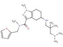 5-{[3-(dimethylamino)-2,2-dimethylpropyl]amino}-N-(2-furylmethyl)-N,1-dimethyl-4,5,6,7-tetrahydro-1H-indazole-3-carboxamide