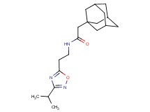 2-(1-adamantyl)-N-[2-(3-isopropyl-1,2,4-oxadiazol-5-yl)ethyl]acetamide