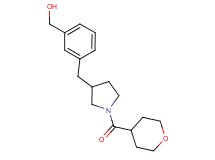 (3-{[1-(tetrahydro-2H-pyran-4-ylcarbonyl)-3-pyrrolidinyl]methyl}phenyl)methanol