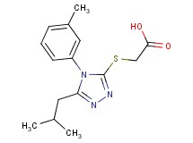 {[5-isobutyl-4-(3-methylphenyl)-4H-1,2,4-triazol-3-yl]thio}acetic acid