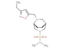 (1R*,5R*)-6-[(3-ethyl-5-isoxazolyl)methyl]-N,N-dimethyl-3,6-diazabicyclo[3.2.2]nonane-3-sulfonamide