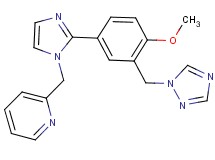 2-({2-[4-methoxy-3-(1H-1,2,4-triazol-1-ylmethyl)phenyl]-1H-imidazol-1-yl}methyl)pyridine