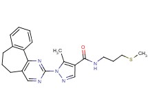 1-(6,7-dihydro-5H-benzo[6,7]cyclohepta[1,2-d]pyrimidin-2-yl)-5-methyl-N-[3-(methylthio)propyl]-1H-pyrazole-4-carboxamide