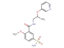 5-(aminosulfonyl)-2-methoxy-N-[2-(pyridin-3-yloxy)propyl]benzamide