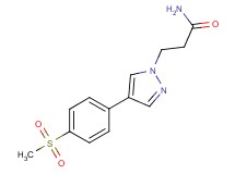 3-{4-[4-(methylsulfonyl)phenyl]-1H-pyrazol-1-yl}propanamide