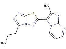 2-methyl-3-(3-propyl[1,2,4]triazolo[3,4-b][1,3,4]thiadiazol-6-yl)imidazo[1,2-a]pyrimidine