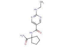 N-[1-(aminocarbonyl)cyclopentyl]-2-(ethylamino)-5-pyrimidinecarboxamide