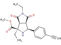 methyl (1R*,3S*,3aR*,6aS*)-1,5-diethyl-3-(4-ethynylphenyl)-4,6-dioxooctahydropyrrolo[3,4-c]pyrrole-1-carboxylate