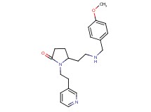 5-{2-[(4-methoxybenzyl)amino]ethyl}-1-[2-(3-pyridinyl)ethyl]-2-pyrrolidinone