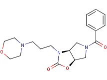 (3aS*,6aR*)-5-benzoyl-3-(3-morpholin-4-ylpropyl)hexahydro-2H-pyrrolo[3,4-d][1,3]oxazol-2-one