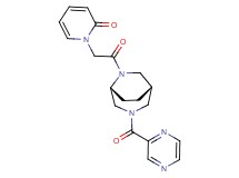 1-{2-oxo-2-[(1S*,5R*)-3-(2-pyrazinylcarbonyl)-3,6-diazabicyclo[3.2.2]non-6-yl]ethyl}-2(1H)-pyridinone