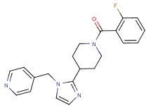4-({2-[1-(2-fluorobenzoyl)-4-piperidinyl]-1H-imidazol-1-yl}methyl)pyridine