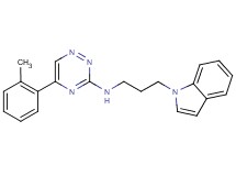 N-[3-(1H-indol-1-yl)propyl]-5-(2-methylphenyl)-1,2,4-triazin-3-amine