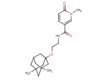 N-{2-[(3,5-dimethyl-1-adamantyl)oxy]ethyl}-1-methyl-6-oxo-1,6-dihydropyridine-3-carboxamide
