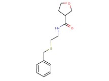 N-[2-(benzylthio)ethyl]tetrahydrofuran-3-carboxamide