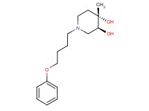 (3S*,4S*)-4-methyl-1-(4-phenoxybutyl)piperidine-3,4-diol