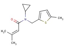 N-cyclopropyl-3-methyl-N-[(5-methyl-2-thienyl)methyl]but-2-enamide