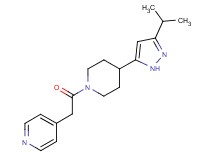 4-{2-[4-(3-isopropyl-1H-pyrazol-5-yl)piperidin-1-yl]-2-oxoethyl}pyridine