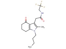 2-(1-butyl-2-methyl-4-oxo-4,5,6,7-tetrahydro-1H-indol-3-yl)-N-(2,2,2-trifluoroethyl)acetamide