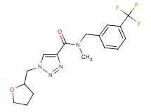 N-methyl-1-(tetrahydro-2-furanylmethyl)-N-[3-(trifluoromethyl)benzyl]-1H-1,2,3-triazole-4-carboxamide