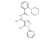 N-{1-[5-methyl-1-(2-pyridinyl)-1H-pyrazol-4-yl]ethyl}-2-(4-morpholinyl)benzamide