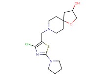 8-[(4-chloro-2-pyrrolidin-1-yl-1,3-thiazol-5-yl)methyl]-1-oxa-8-azaspiro[4.5]decan-3-ol