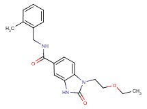 1-(2-ethoxyethyl)-N-(2-methylbenzyl)-2-oxo-2,3-dihydro-1H-benzimidazole-5-carboxamide