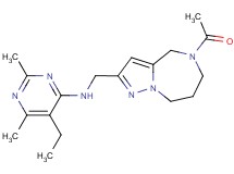 N-[(5-acetyl-5,6,7,8-tetrahydro-4H-pyrazolo[1,5-a][1,4]diazepin-2-yl)methyl]-5-ethyl-2,6-dimethylpyrimidin-4-amine