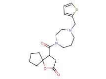 4-{[4-(2-thienylmethyl)-1,4-diazepan-1-yl]carbonyl}-1-oxaspiro[4.4]nonan-2-one