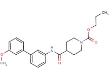 propyl 4-{[(3'-methoxy-3-biphenylyl)amino]carbonyl}-1-piperidinecarboxylate
