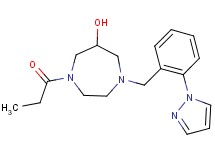 1-propionyl-4-[2-(1H-pyrazol-1-yl)benzyl]-1,4-diazepan-6-ol