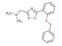({5-[2-(benzyloxy)phenyl]-1,2,4-oxadiazol-3-yl}methyl)dimethylamine
