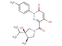 5-hydroxy-6-{[(3R*,4R*)-3-hydroxy-3-isopropyl-4-methylpyrrolidin-1-yl]carbonyl}-2-(4-methylphenyl)pyridazin-3(2H)-one