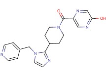 5-({4-[1-(4-pyridinylmethyl)-1H-imidazol-2-yl]-1-piperidinyl}carbonyl)-2-pyrazinol