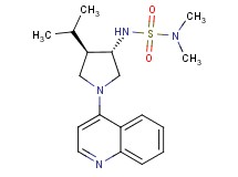 N'-[(3S*,4R*)-4-isopropyl-1-(4-quinolinyl)-3-pyrrolidinyl]-N,N-dimethylsulfamide