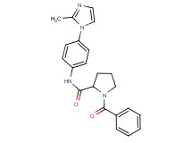 1-benzoyl-N-[4-(2-methyl-1H-imidazol-1-yl)phenyl]prolinamide