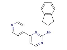 N-(2,3-dihydro-1H-inden-2-yl)-4-(4-pyridinyl)-2-pyrimidinamine