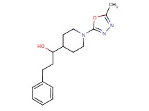 1-[1-(5-methyl-1,3,4-oxadiazol-2-yl)piperidin-4-yl]-3-phenylpropan-1-ol