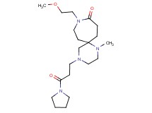 9-(2-methoxyethyl)-1-methyl-4-(3-oxo-3-pyrrolidin-1-ylpropyl)-1,4,9-triazaspiro[5.6]dodecan-10-one