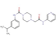 N-(3-isopropylphenyl)-4-[2-oxo-2-(pyridin-3-ylamino)ethyl]piperazine-1-carboxamide
