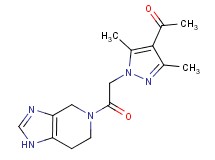 1-{3,5-dimethyl-1-[2-oxo-2-(1,4,6,7-tetrahydro-5H-imidazo[4,5-c]pyridin-5-yl)ethyl]-1H-pyrazol-4-yl}ethanone