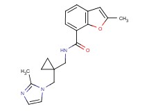 2-methyl-N-({1-[(2-methyl-1H-imidazol-1-yl)methyl]cyclopropyl}methyl)-1-benzofuran-7-carboxamide