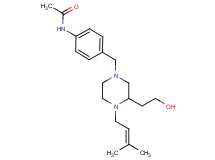 N-(4-{[3-(2-hydroxyethyl)-4-(3-methyl-2-buten-1-yl)-1-piperazinyl]methyl}phenyl)acetamide