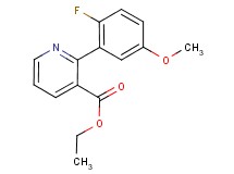 ethyl 2-(2-fluoro-5-methoxyphenyl)nicotinate