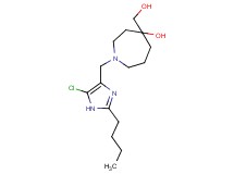1-[(2-butyl-5-chloro-1H-imidazol-4-yl)methyl]-4-(hydroxymethyl)azepan-4-ol